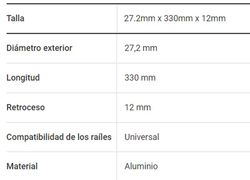 Espigão de selim bontrager ssr 27,2 x 330 mm 12 mm prata offset