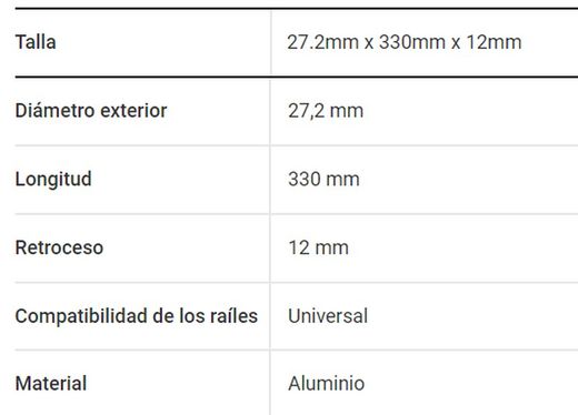 Espigão de selim bontrager ssr 27,2 x 330 mm 12 mm prata offset