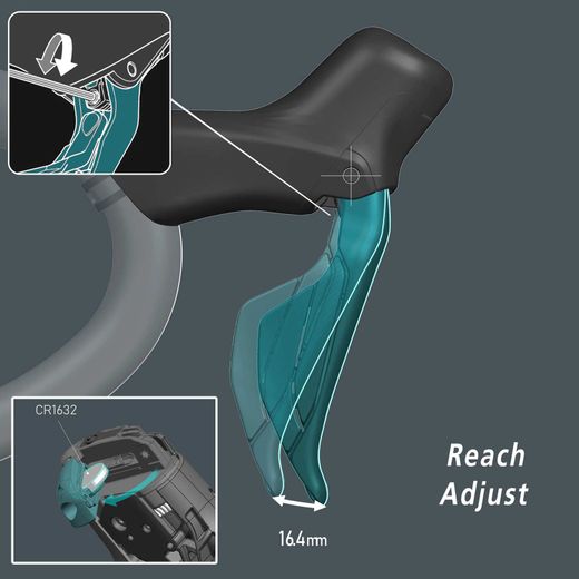 Shift/Brake Lever Left 2s Di2 ST-R8170L Ultegra
