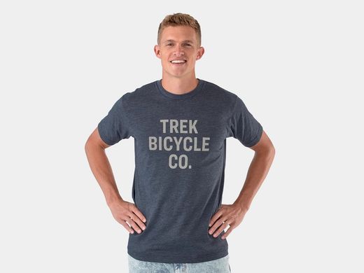 Shirt trek bicycle co tee large navy