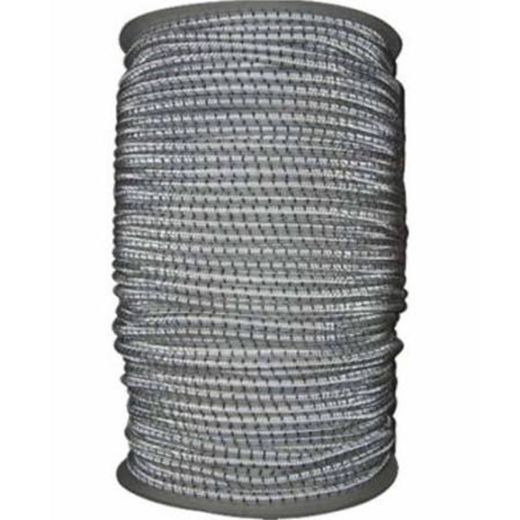 Shock Cord (rouleau de 250 m), bleu / blanc cassé