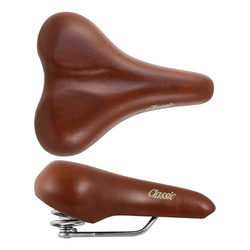 Saddle CLASSIC WITH SPRINGS - brown