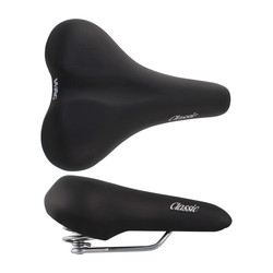 Saddle CLASSIC WITH SPRINGS - black
