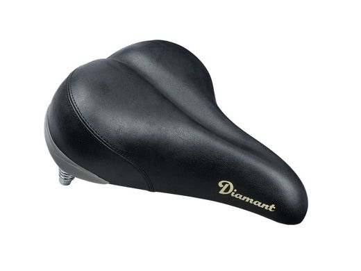 Selle diamant retro brown avec ressorts métalliques