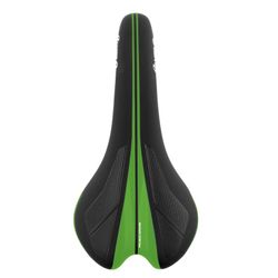 Selle sense veil, 1376. Modèle de compétition de couleur noire avec un design vert clair.