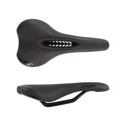 Saddle SPORT WITH HOLE - black