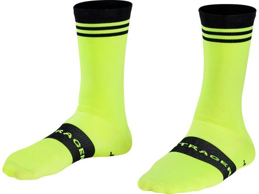 Sock bontrager race crew large (41-43) radioactive yellow