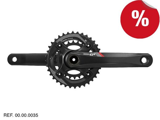 Sram crank gx 1400 gxp 11v 175 red 36-24 bcd 104/64 **