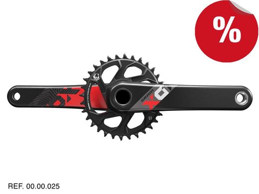 Sram crank x01 eagle boost bb30 175 red dm 32d **