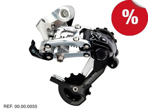 Sram Cambio X0 Type 2.1 10V Caja Media Silver**