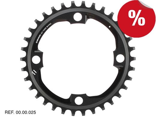 Sram plat mtb x01 34t 11v 104bcd blk / slv **