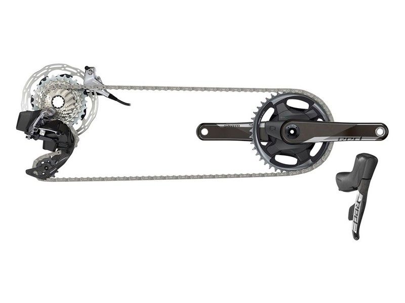 SRM RED E-TAP AXS 1X GROUPE HIDRO FLAT MOUNT CL 2P — onVeló cycling