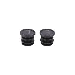 Tapas de manillar BBB "EndCaps", negro brillante (2uds.)