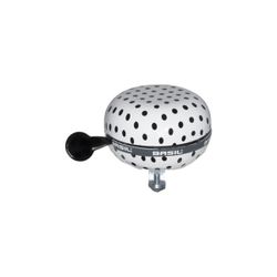 Timbre BASIL "Polkadot", 80mm Ø, puntos blancos/negros