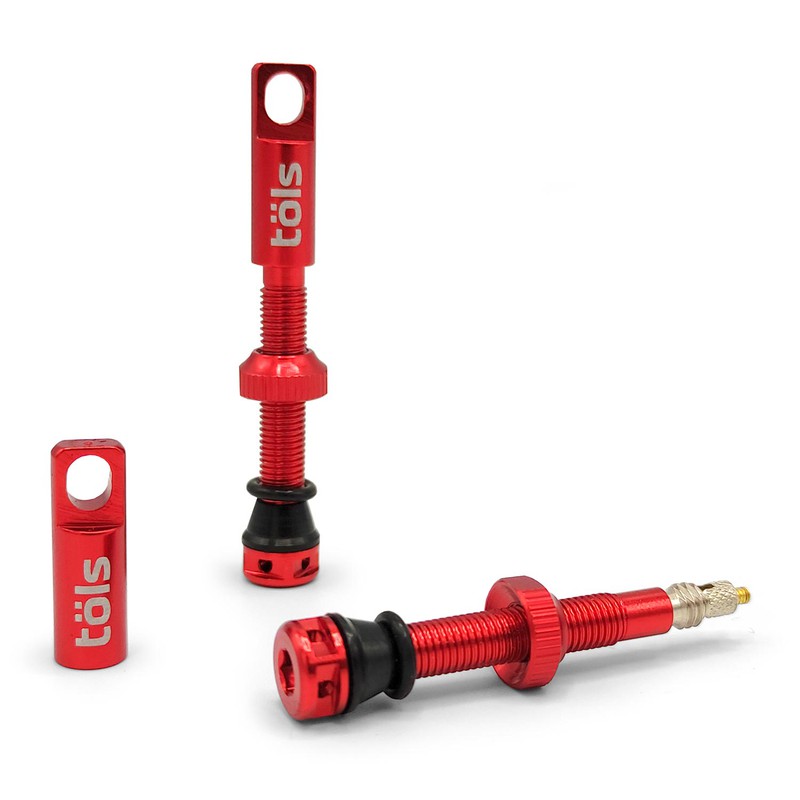 Red tubeless presta sales valve