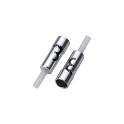 Tope de funda de aluminio con manguito de 5 mm (50 uds.)