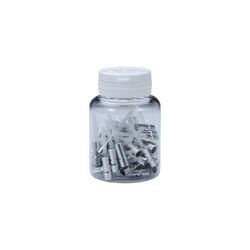Tope de funda de aluminio con manguito de 5 mm (50 uds.)