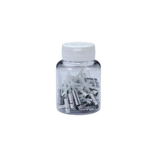 Tope de funda de aluminio con manguito de 5 mm (50 uds.)