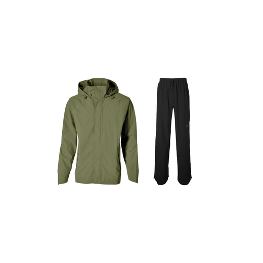 Traje de lluvia "Hoga" unisex, Verde oliva, S
