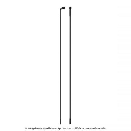 Sapim Race Race J-Bend 280 mm negro con Nicw Nickelated Otto Niple