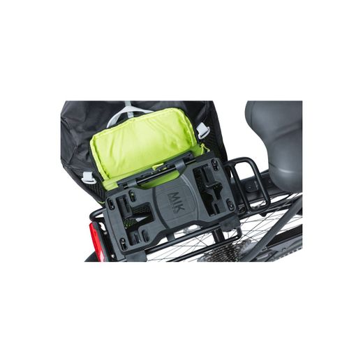 Tubos portaequipajes BASIL "CarrierPlate" MIK, 2 piezas, negro
