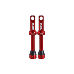 Pair tubeless valve alloy - 44mm, red