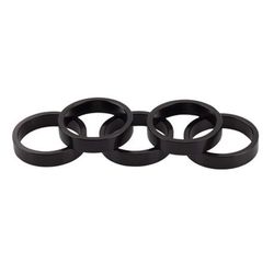 Wh-arandelas direcc. 1 1/8 5mm negra (5 unid)