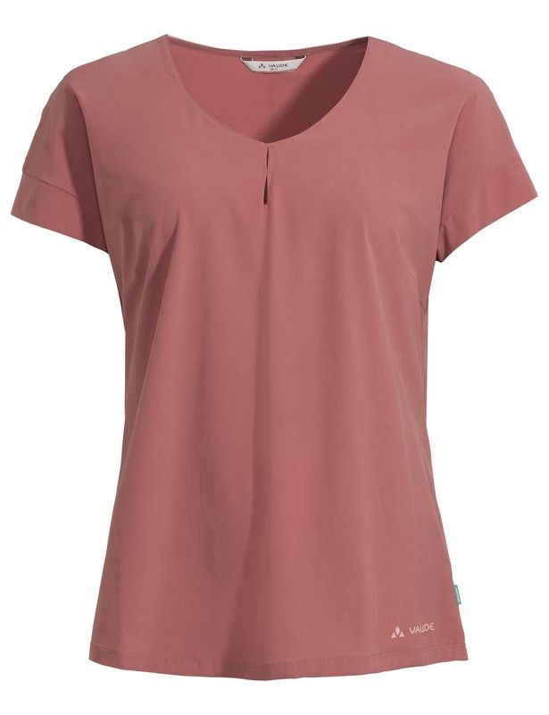 Wo Skomer V-Neck T-Shirt, dusty rose 