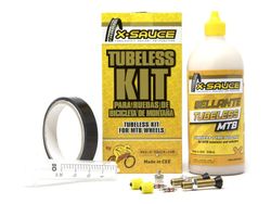 X-sauce kit tubeless mtb v. Gorda - cinta negra 23mm.