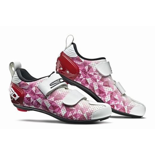ZAPATILLAS MUJER SIDI T-5 AIR CARBON ROSA/ROJO/BLANCO 41